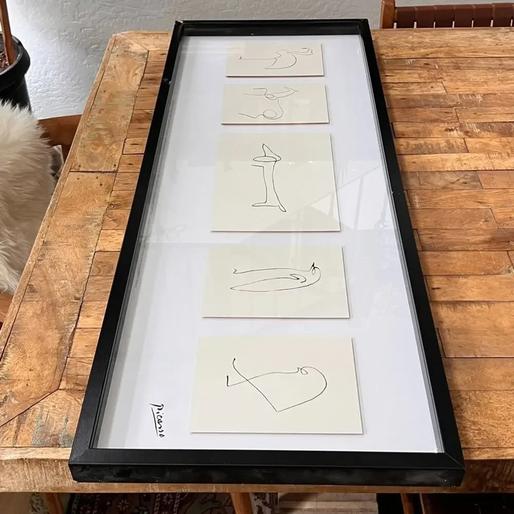 Picasso Art Lithograph Print 5 Animal Sketches IKEA Olunda Poland